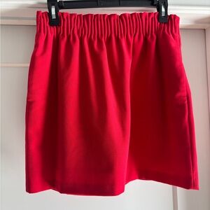 Vibrant Red Elastic Waist Skirt from J. Crew Mercantile